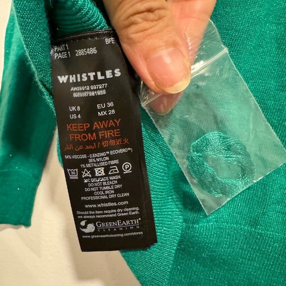 Vibrant Green Sweater by Whistles size 4 - Picture 7 of 7